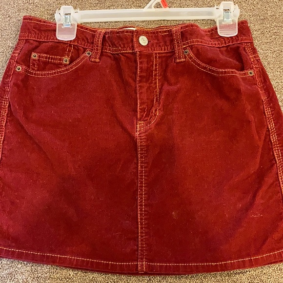 GAP Dresses & Skirts - FREE* Red corduroy GAP skirt